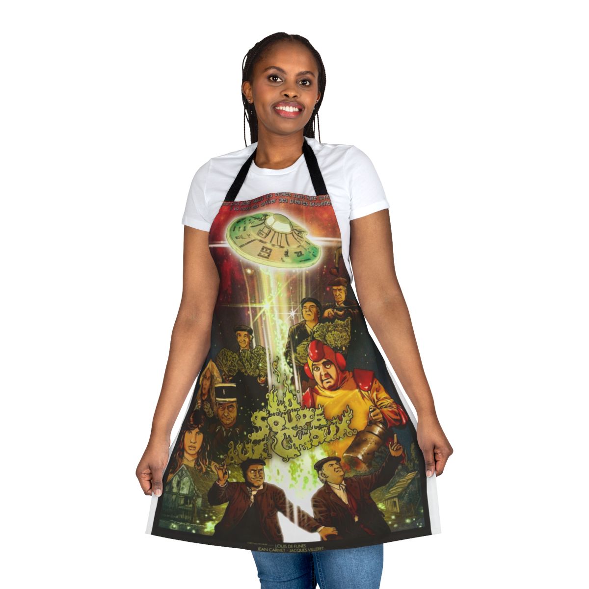 Cabbage Soup Themed Apron with Retro Comedy Movie Motif