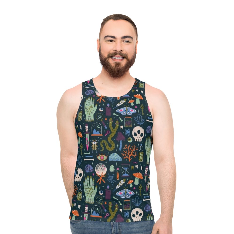 Unisex cabinet of curiosities tank top