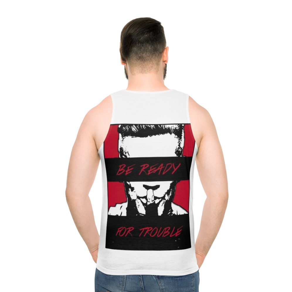Cable inspired unisex metallic marvel tank top