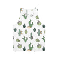 Cute cactus cat design on a unisex tank top
