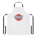 Cadillac Tramps themed apron featuring the band's logo and name