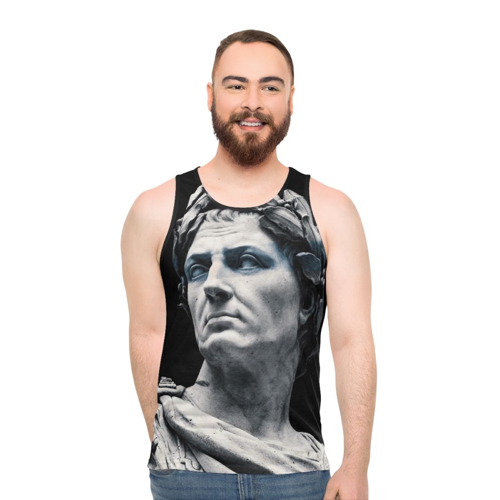 Caesar Unisex Tank Top - Roman General Statue Graphic Tee