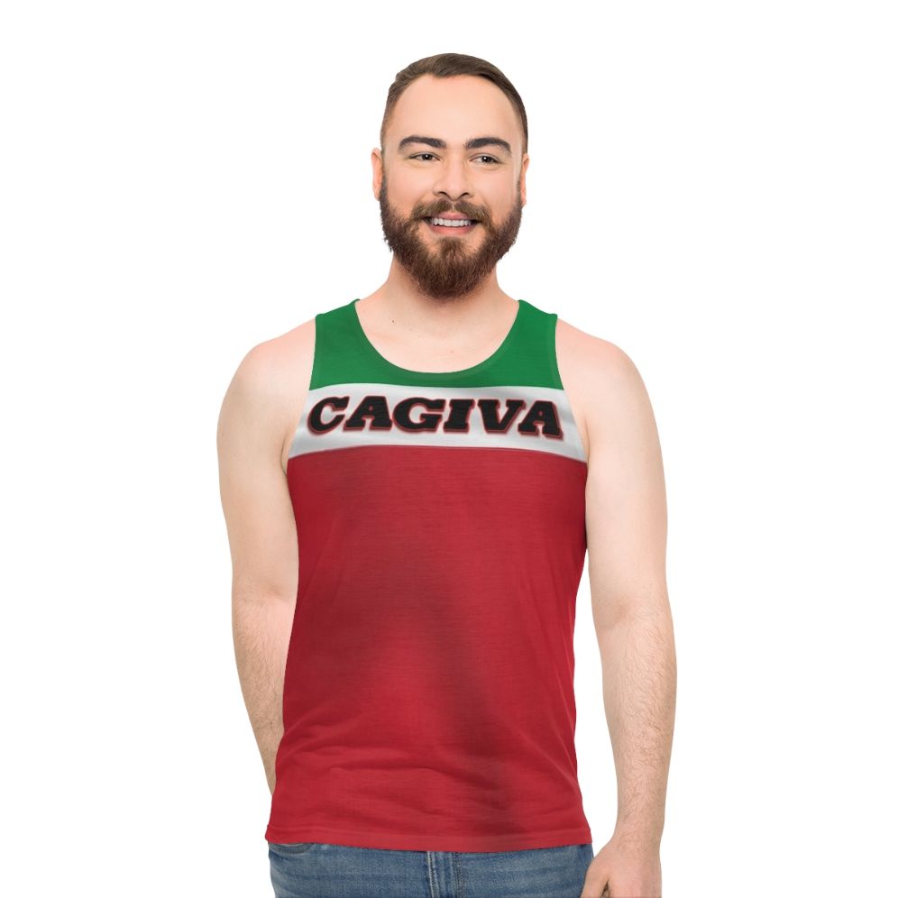 Cagiva Italian Flag Unisex Tank Top