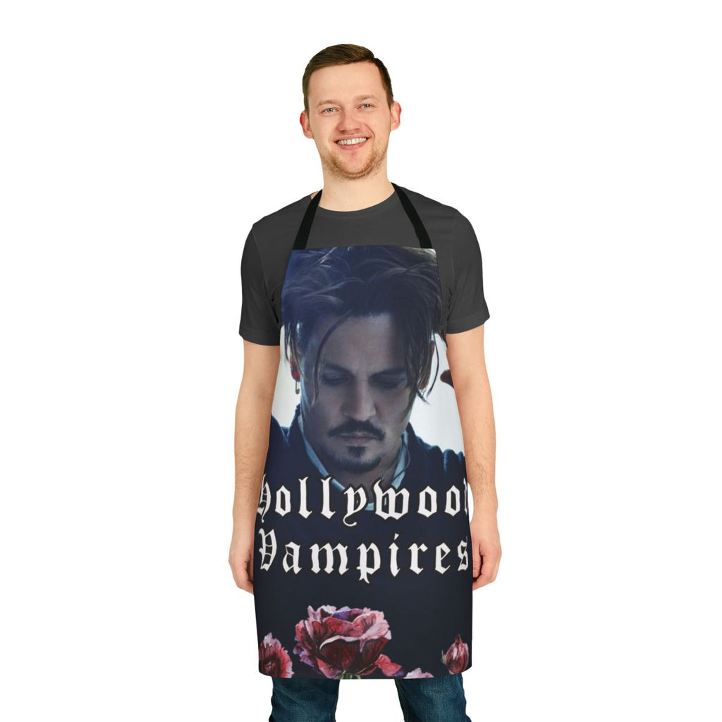 Cahpeko apron featuring a dark, vampiric design for horror fans
