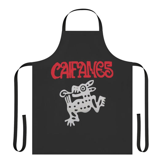 Caifanes inspired music band logo printed on a durable apron