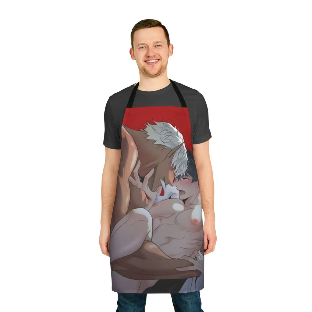 Cain and Gyeong BL-inspired apron with a cute, fantasy-themed design