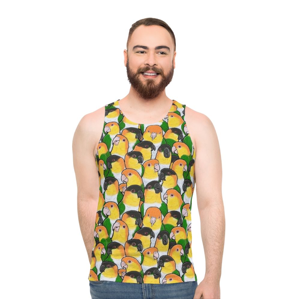 Caique parrot unisex tank top