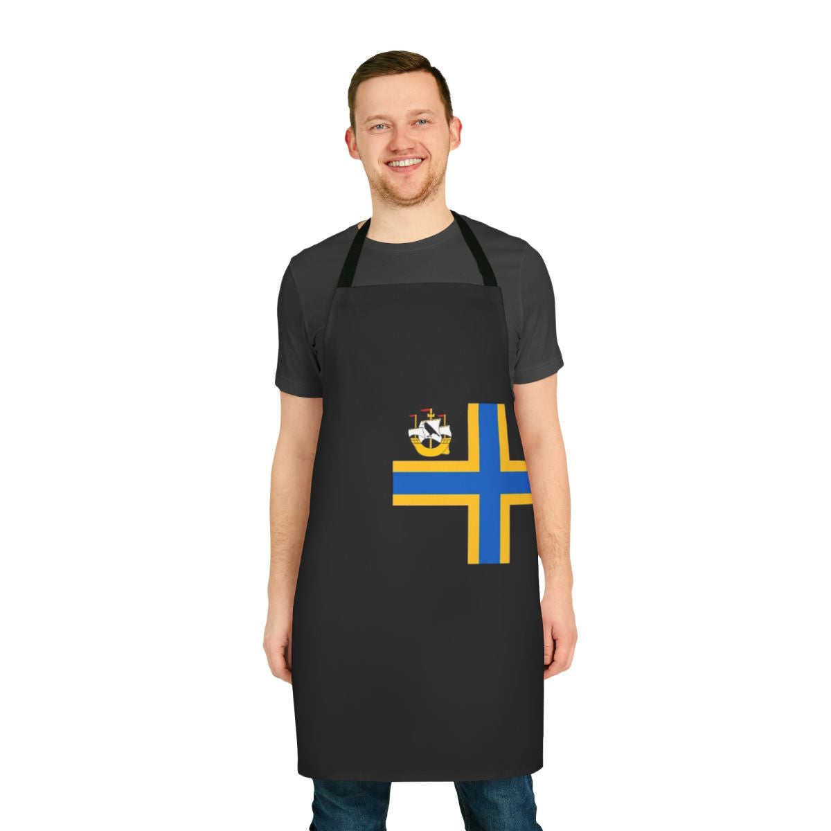 Apron featuring the flag of Caithness, a historic county in northern Scotland