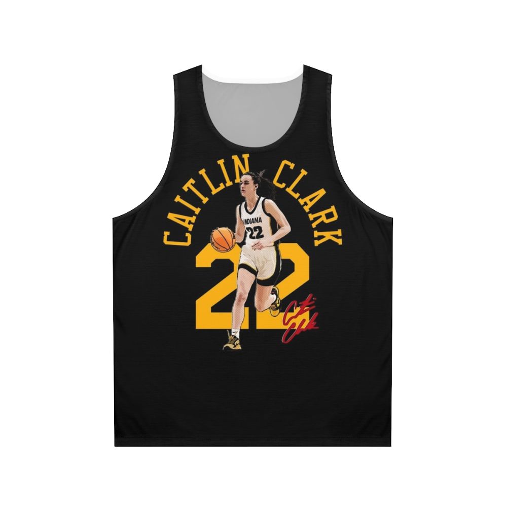 Caitlin Clark wearing unisex basketball tank top