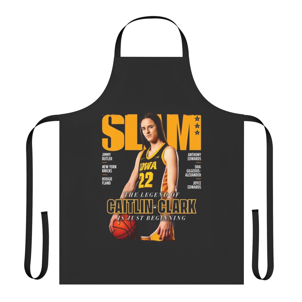 Caitlin Clark-Inspired Women's Basketball Themed Apron