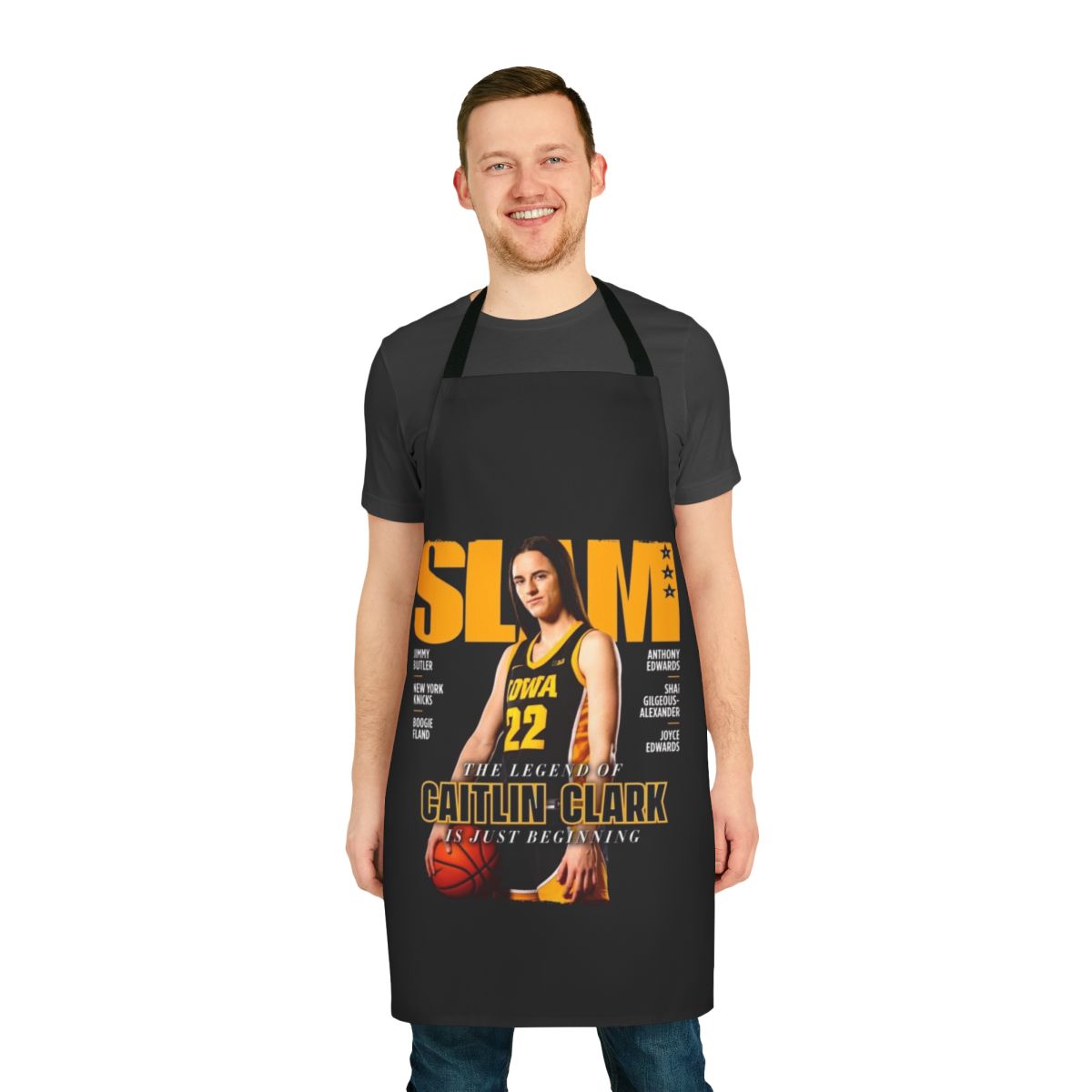 Caitlin Clark-Inspired Women's Basketball Themed Apron