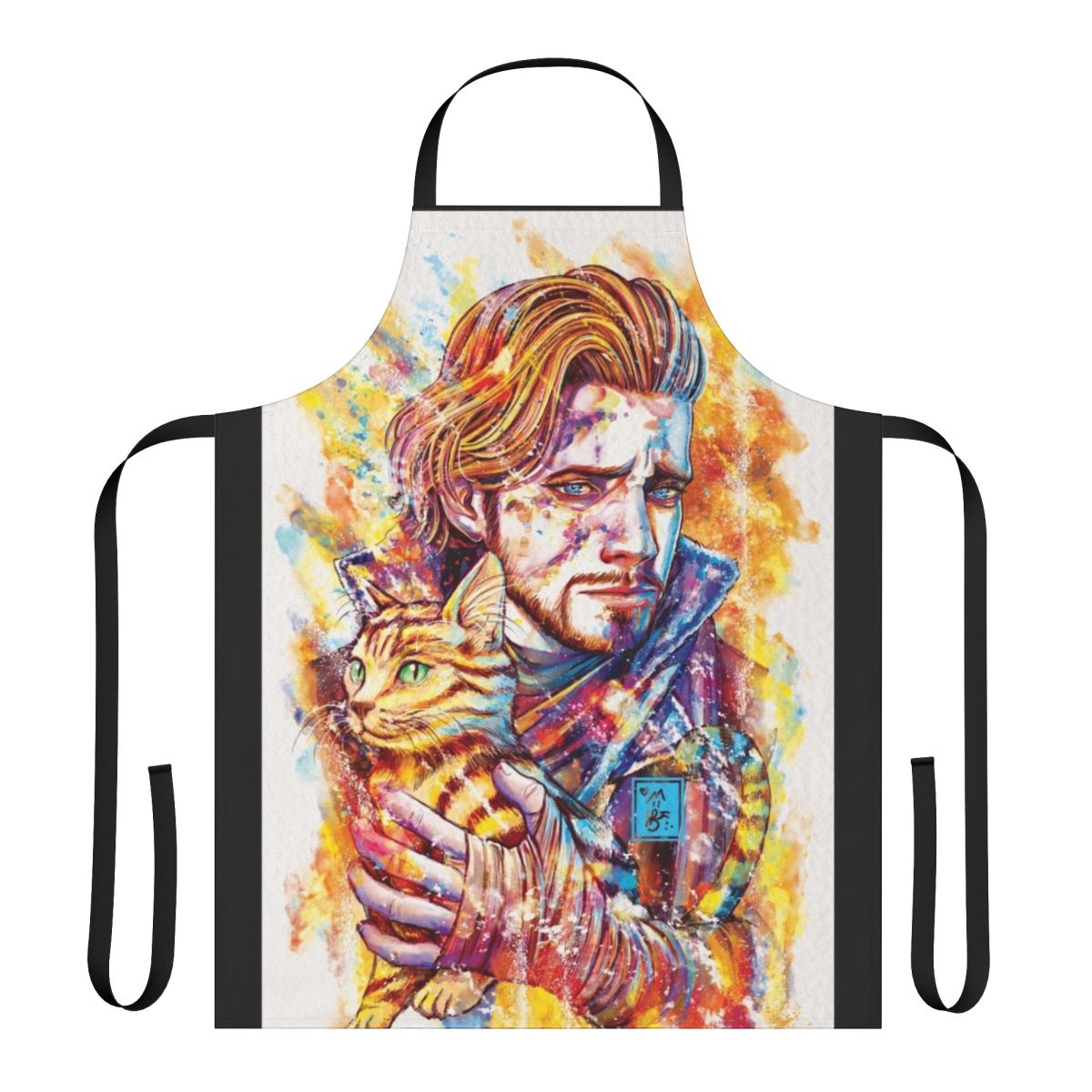 Caleb Widogast-themed apron with fantasy elements for critical role fans