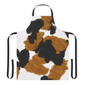 Calico cat fur print apron with cute kitty pattern