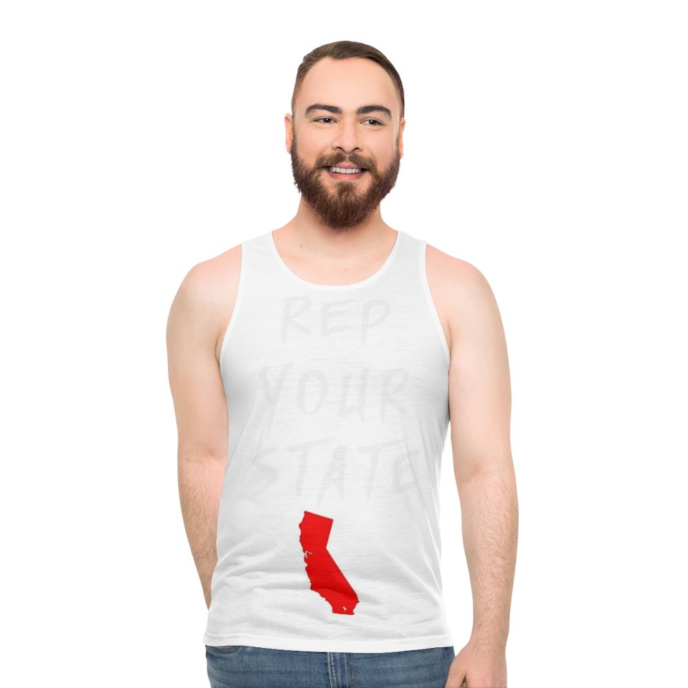 California state pride unisex tank top