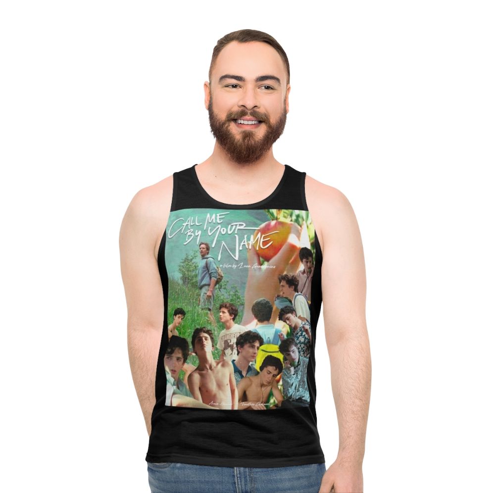 Call Me By Your Name Unisex Tank Top Featuring Timothée Chalamet and Armie Hammer