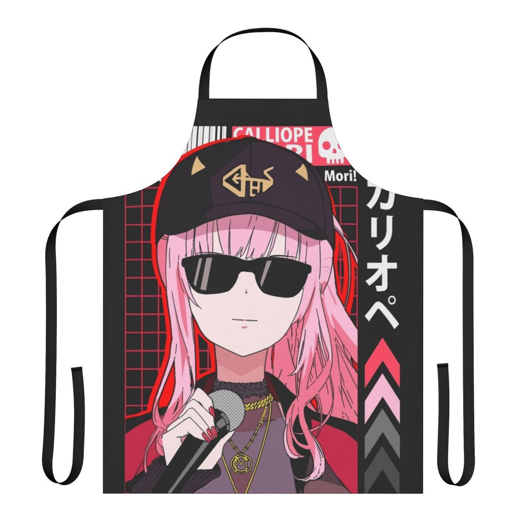Calliope Mori inspired anime-style apron featuring the Hololive EN virtual YouTuber