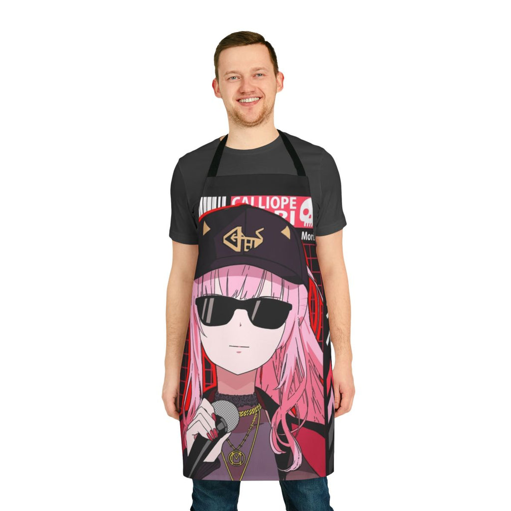 Calliope Mori inspired anime-style apron featuring the Hololive EN virtual YouTuber