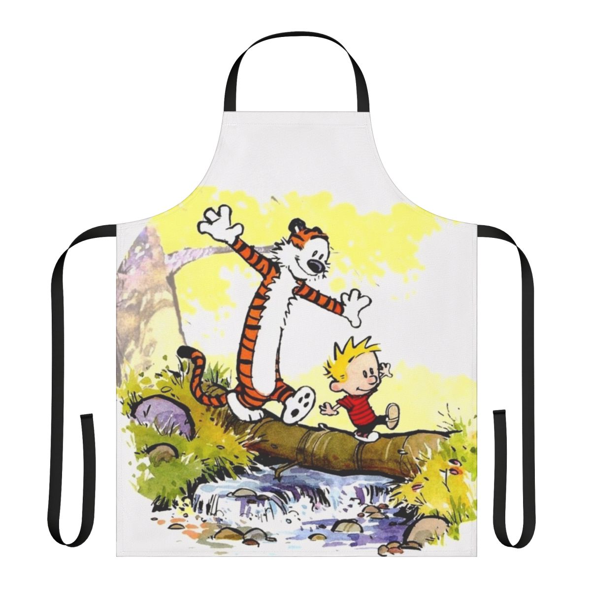 Retro apron featuring the beloved Calvin and Hobbes characters