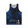Calvin and Hobbes Unisex Tank Top with Space Theme
