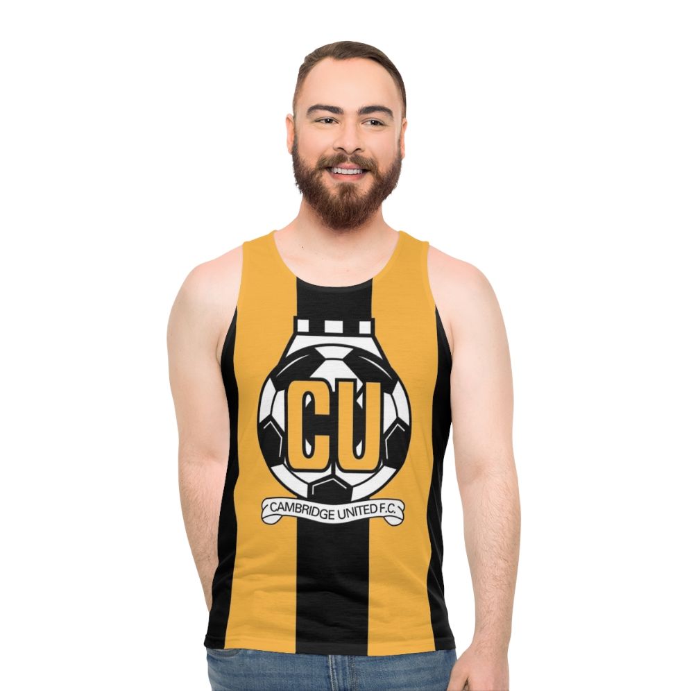 Cambridge United FC logo unisex tank top
