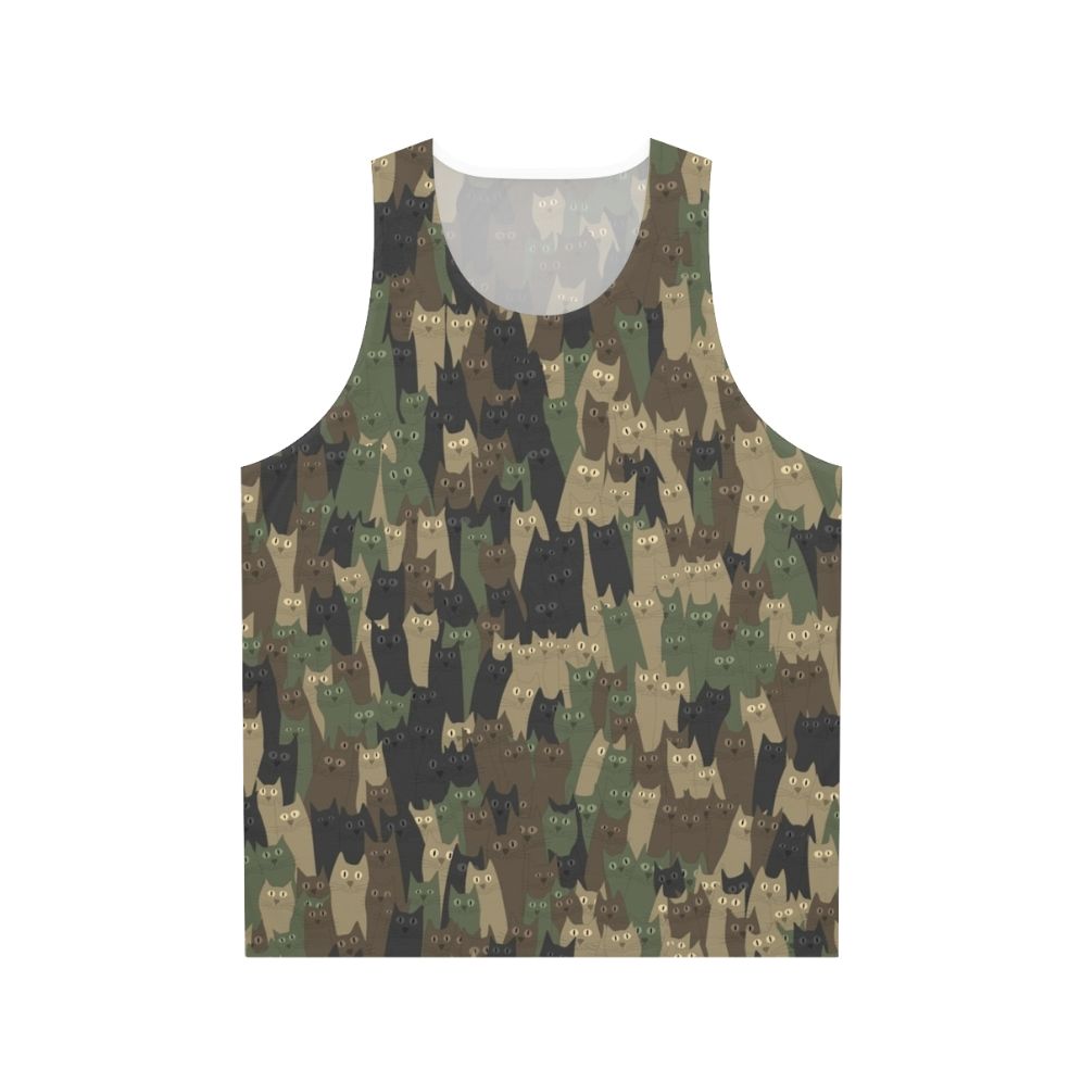 Camouflage Cats Unisex Tank Top