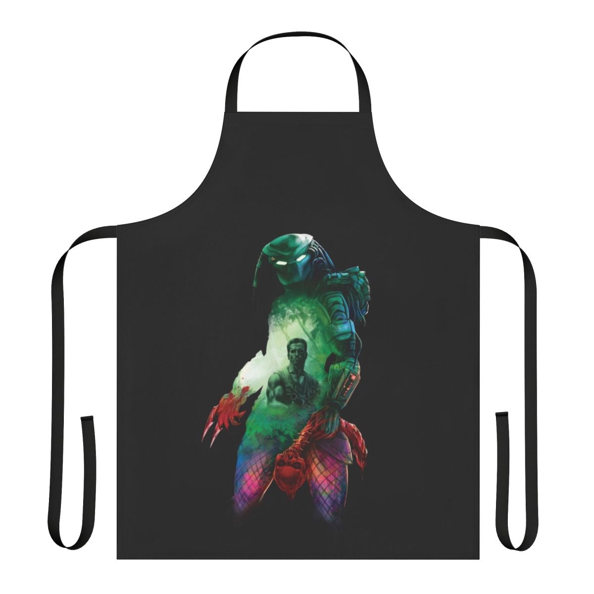 Camouflage apron with Predator-inspired design