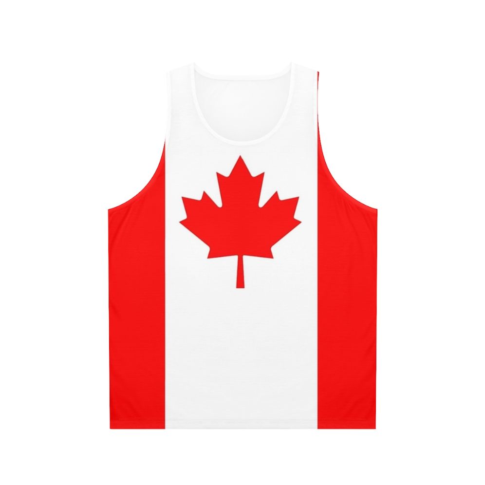 Canada flag unisex athletic tank top