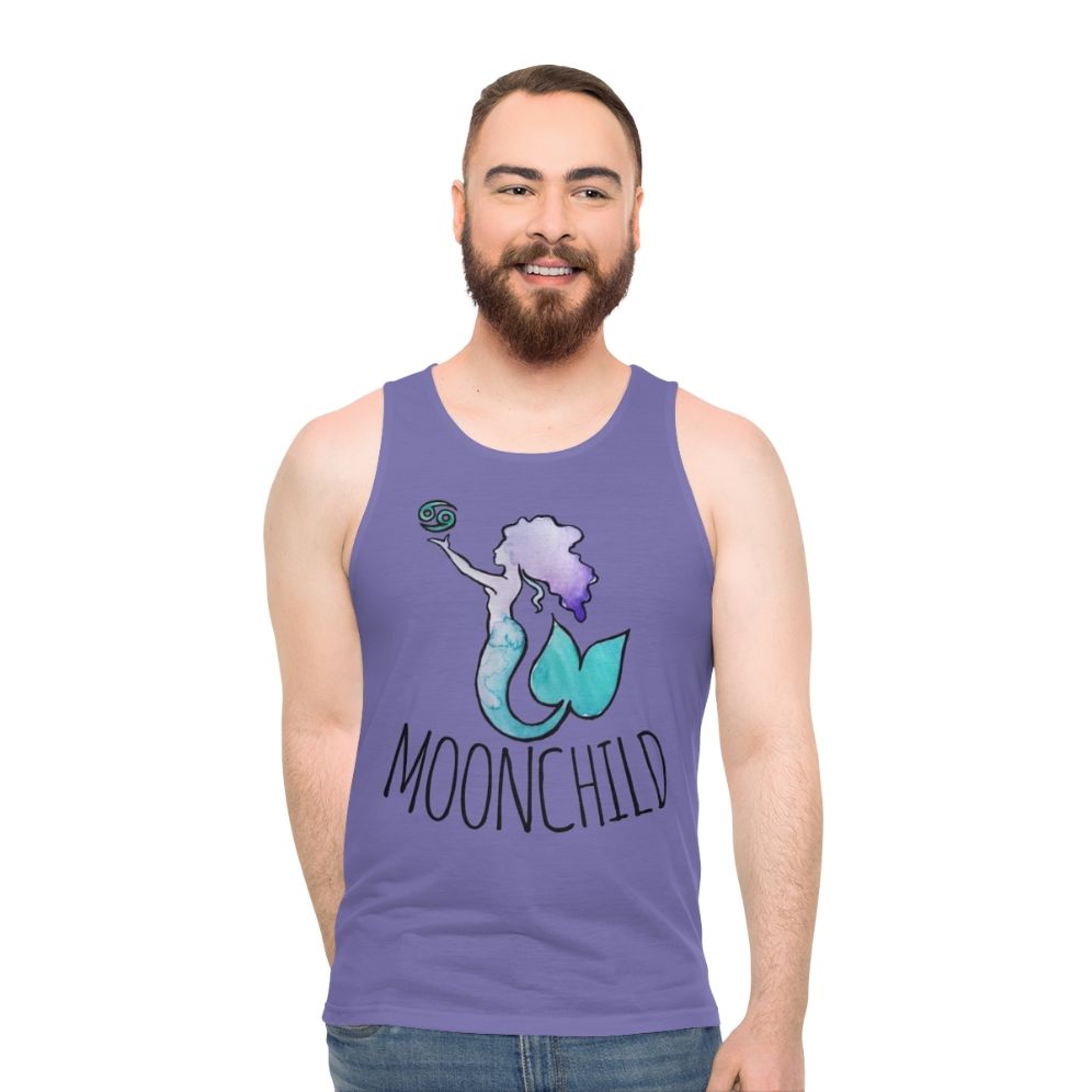 Cancer astrology mermaid unisex tank top