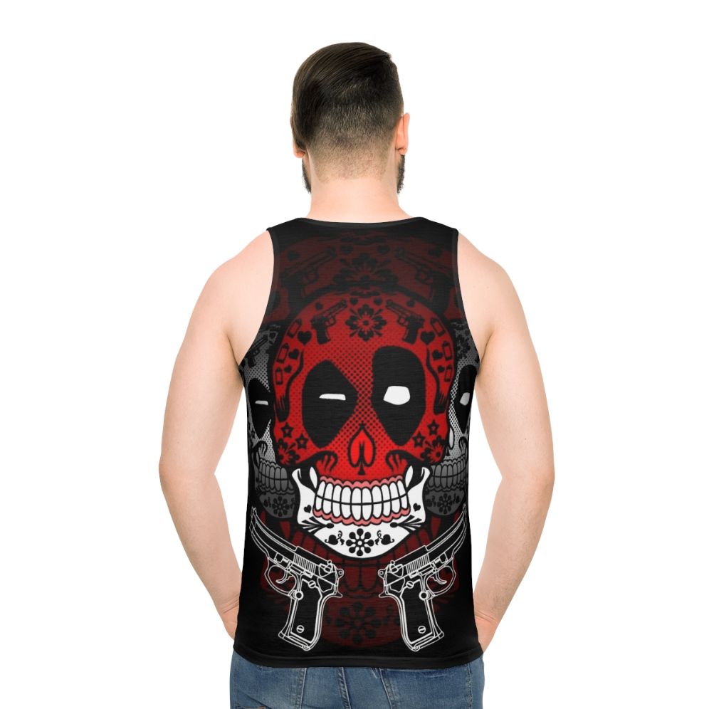 Candy Pool Unisex Tank Top with Sugar Skull Design