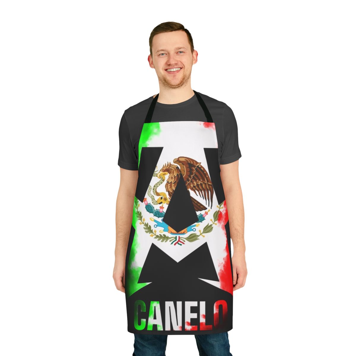 Canelo Alvarez-inspired apron with boxing-themed design