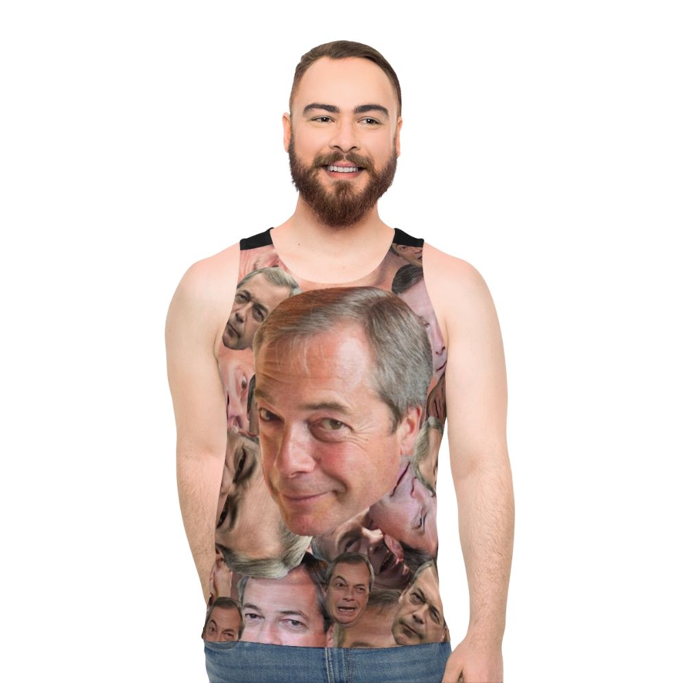 "Can't Barrage the Farage" Unisex Brexit Tank Top