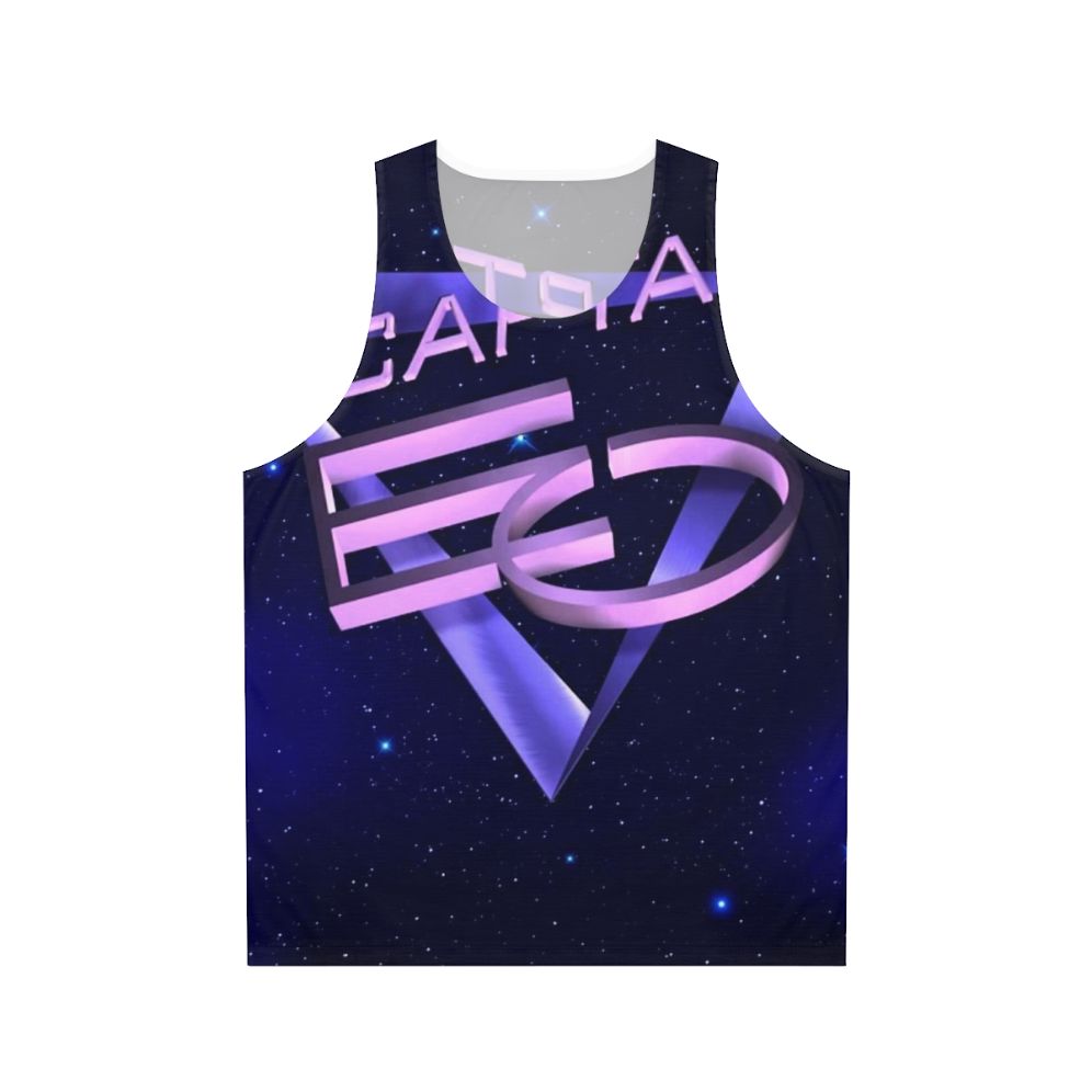 Captain Eo unisex tank top featuring Michael Jackson in Disney's futuristic space theme