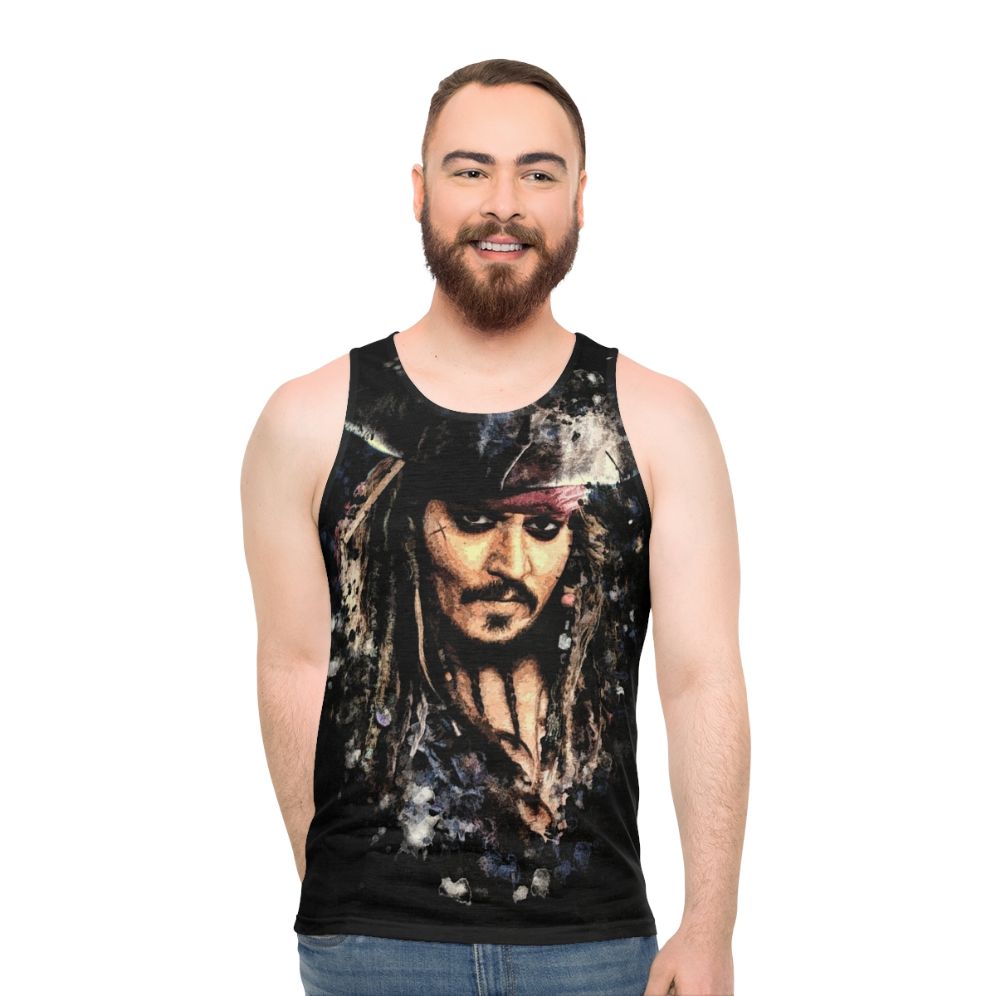 Captain Jack Sparrow grunge pirate portrait
