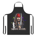 Captain Jack Sparrow inspired apron featuring an iconic pirate design for fans of the Pirates of the Caribbean franchise