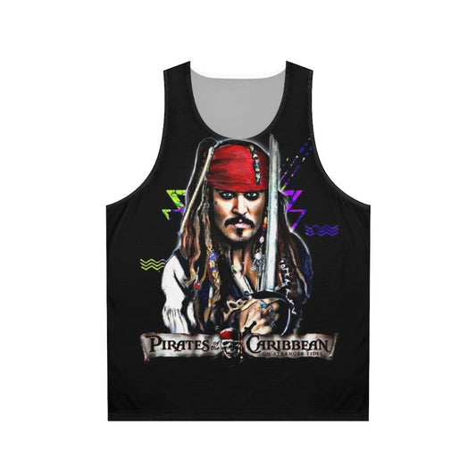 Captain Jack Sparrow Unisex Pirate Tank Top