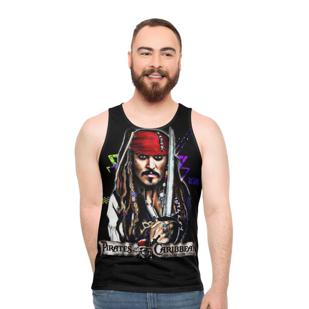 Captain Jack Sparrow Unisex Pirate Tank Top