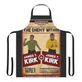 Captain Kirk vs Spock themed apron for Star Trek fans