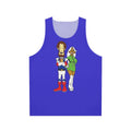 Captain Kremmen cartoon character printed on a unisex tank top