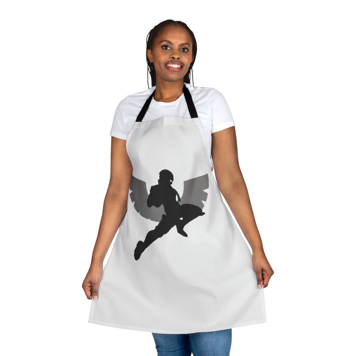 A stylized apron featuring the Captain Falcon logo from the Super Smash Bros video game series.
