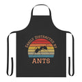 Apron with "Easily Distracted By Ants" text and colorful insect, spider, and beetle illustrations