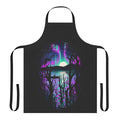 Apron with a vibrant, nature-inspired design featuring the aurora borealis, stars, and serene landscapes.