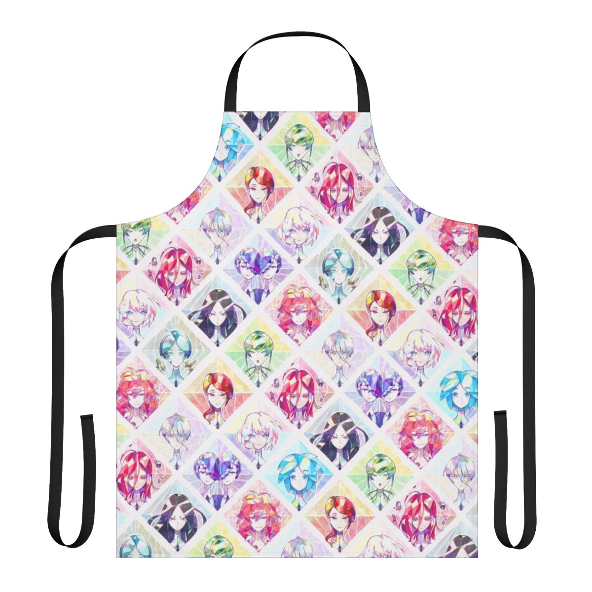 Houseki No Kuni inspired crystal-themed apron with intricate designs