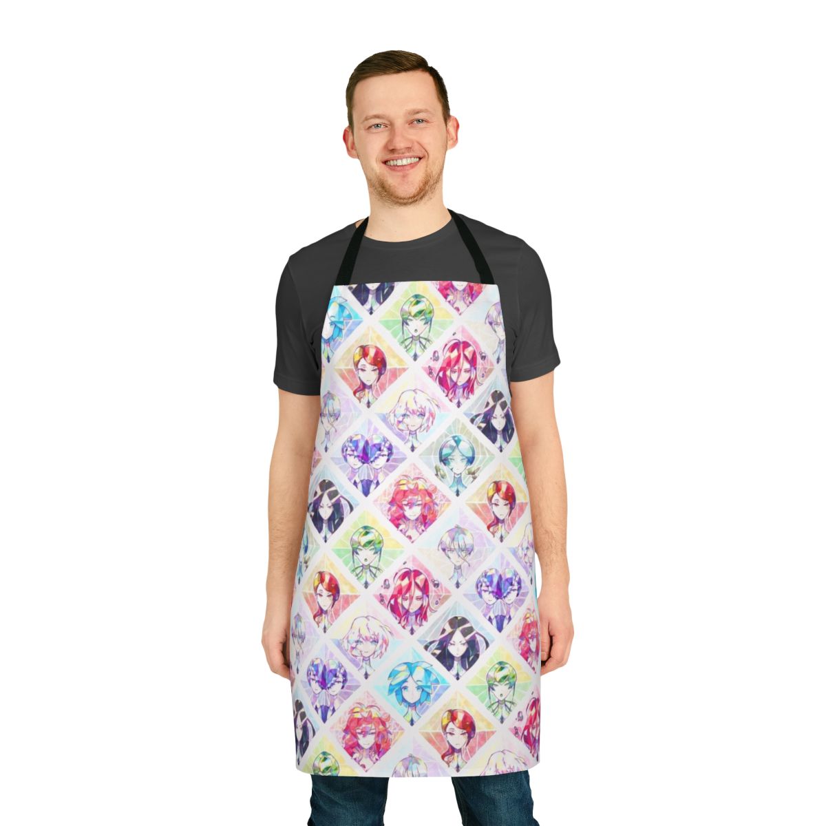 Houseki No Kuni inspired crystal-themed apron with intricate designs