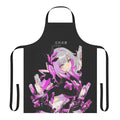 A stunning crystal-inspired apron featuring vibrant fantasy elements.
