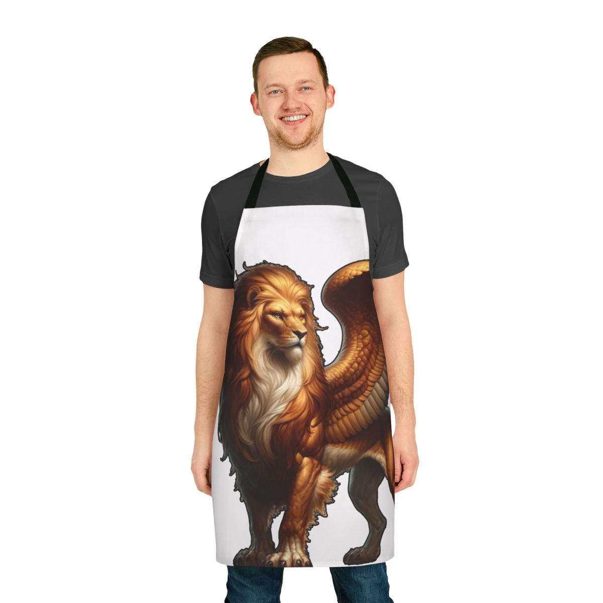 Grrrifin Apron featuring a majestic griffin, a legendary fantasy beast