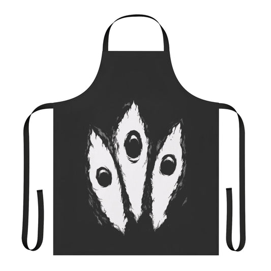 Kishin Eyes Graphic Apron - Anime-Inspired Design