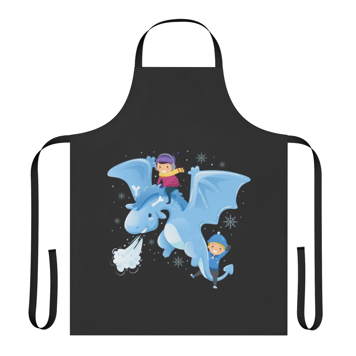 Apron featuring a vibrant design of legendary animals including a mystic dragon and lightning dragon