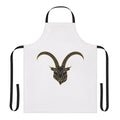 Whimsical apron featuring a variety of legendary animal illustrations