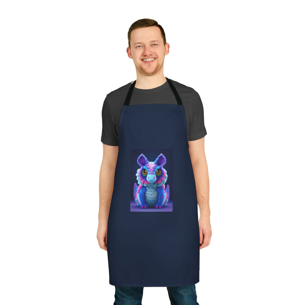 Vibrant apron featuring a majestic legendary creature from mythical folklore