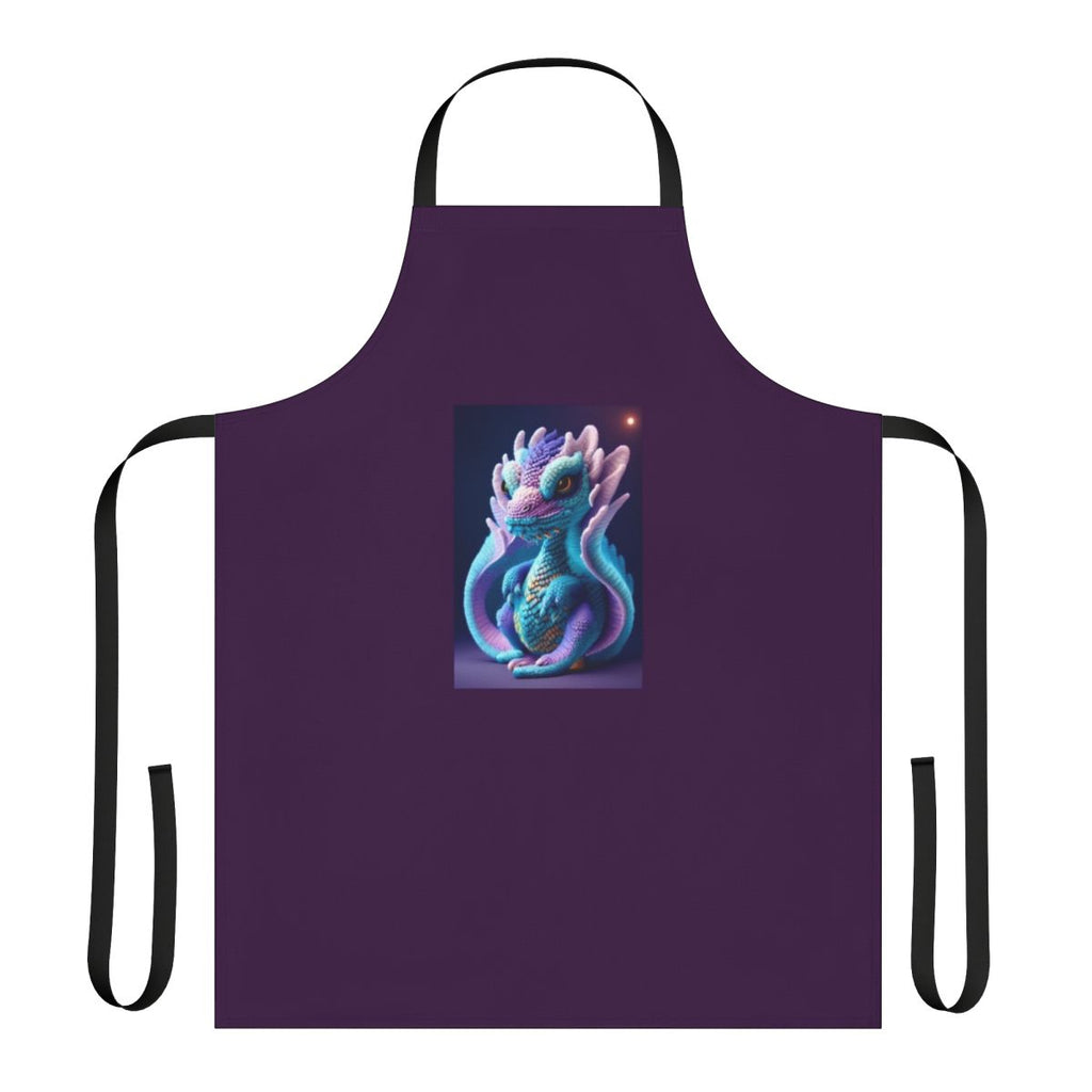 Vibrant apron featuring a majestic, intricately designed mythical creature against a magical, forest-inspired background.